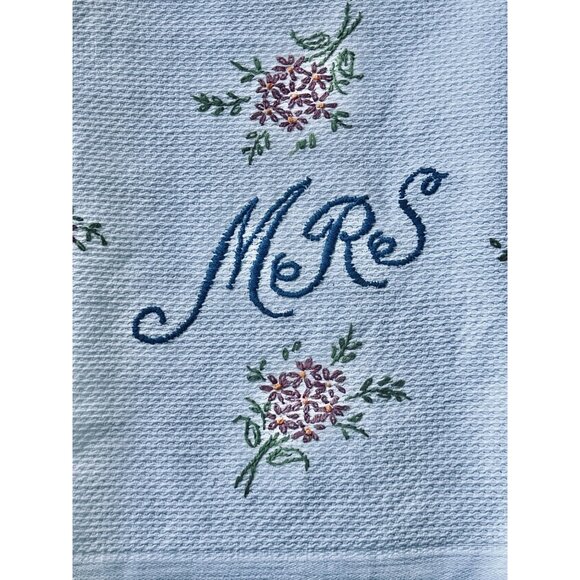 Mr. & Mrs. Hand Embroidered Tea Towels Set - Picture 11 of 14